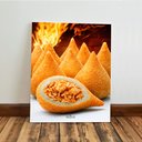 Ver imagem 3 de Kit 3 Quadro Decorativo Salgados Lanchonete Panificadora Moderno 40x28cm