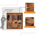 Ver imagem 4 de Guarda Roupa Casal Connor 100 Mdf 3 Portas e 4 Gavetas - Moderna Mobília