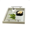 Ver imagem 1 de Bandeja Decorativa Espelhada Cantinho Café Bar Escritório Sala Estar Bebidas Espelho Recepção Servir