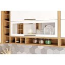 Ver imagem 4 de Kit Cozinha Modulada 4 Peças Syrah 2 Aéreos + 2 Balcões C4p04 Amendoa Off White Ronipa