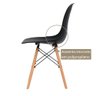 Conjunto 4 Cadeiras Eiffel Pés Madeira Maciça Urban Wood Elomio Preto - 3
