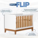 Ver imagem 5 de Berço 2 em 1 em MDF 133cm x 90cm Flip Branco/Fosco/Savana