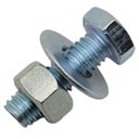 Ver imagem 1 de Kit Parafusos Sextavado 5/16x1 Porca e Arruela 50 Und Belenus