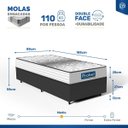 Ver imagem 4 de Cama Box com Colchão de Molas Ensacadas Double Face Essence Probel Solteiro 88cm
