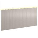 Ver imagem 2 de Painel Decorativo Farm Ambiente 225x109x37 cm Cinza com LED - Matic