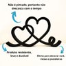 Estatueta Coração Romance 26cm - Decoração Casal Quarto Sala - 2