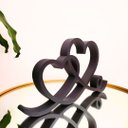 Ver imagem 3 de Estatueta Coração Romance 26cm - Decoração Casal Quarto Sala