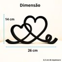 Ver imagem 6 de Estatueta Coração Romance 26cm - Decoração Casal Quarto Sala