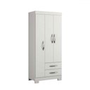 Ver imagem 6 de Guarda-roupa Infantil Bella 3 Portas 2 Gavetas Flex Rosa/branco - Pnr Móveis