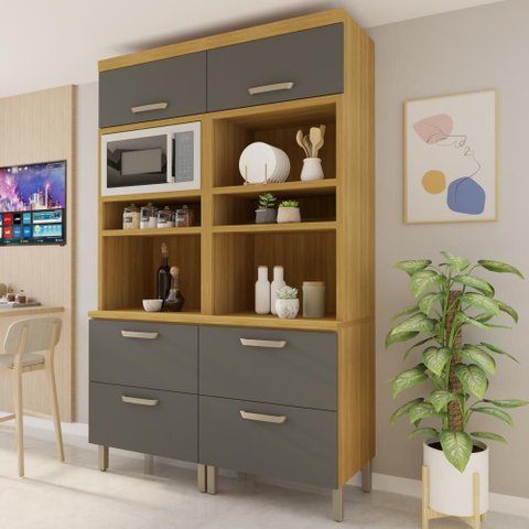 Despenseiro Torre Quente Freijó/grafite Princesa Nesher