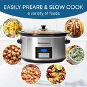 Ver imagem 4 de Elite Gourmet Mst-900d Slow Cooker Digital 8,5l Inox