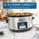 Ver imagem 3 de Elite Gourmet Mst-900d Slow Cooker Digital 8,5l Inox