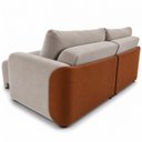 Ver imagem 7 de Sofá Cama Casal Retrátil e Reclinável 2 Lugares Bicolor Pérola / Terracota 196cm