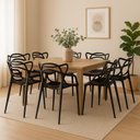 Ver imagem 1 de Conjunto 8 Cadeiras Allegra Preto