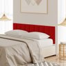 Cabeceira Modulada Estofada Adesiva 1 Módulo em Tiras 20x60cm Vermelho - 1