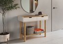 Ver imagem 4 de Aparador 2 Gavetas 100cm Orgânico Pé Madeira Aura Artesano | Offwhite/hanover - Artesano Home