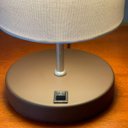 Ver imagem 4 de Kit 2 Abajur Luminaria de Mesa Redondo Interruptor Ref 84 Decoração Casa Sala Quarto Escritório