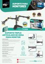 Ver mais imagens de Suporte Articulado de Mesa, Elg, T1236n, 3 Monitores 13" a 27", Ajuste de Altura, 7kg por Monitor