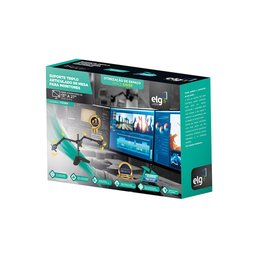 Suporte Articulado de Mesa, Elg, T1236n, 3 Monitores 13" a 27", Ajuste de Altura, 7kg por Monitor - 6