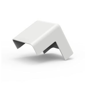 10 Unidades Conexão para Canaleta Cotovelo Externo 90° Tam. 20 X 10mm Branco Durín