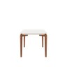Mesa de Jantar Retangular C/ Vidro para 4 Lugares Donatella 135 Cm - Off White Fosco C/ Natural - 5