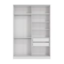 Ver imagem 3 de Guarda Roupa sem Portas Closet Modulado Linha Modulado Adapt Arm158bmdp Kappesberg- Branco