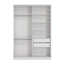 Ver imagem 3 de Guarda Roupa sem Portas Closet Modulado Linha Modulado Adapt Arm158bmdp Kappesberg- Branco