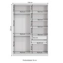 Ver imagem 2 de Guarda Roupa sem Portas Closet Modulado Linha Modulado Adapt Arm158bmdp Kappesberg- Branco