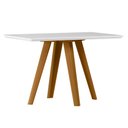 Ver imagem 3 de Conjunto Mesa de Jantar C/ Tampo de Vidro 1,20m + 4 Cadeira