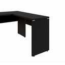 Ver imagem 6 de Mesa Escrivaninha 120cm em L Tampo 30mm Pés Painel F5 Office Cor:Preto