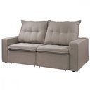 Ver imagem 2 de Sofá Reclinavel Estofado Milano 200cm Veludo Carvalho