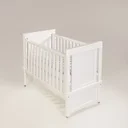 Ver imagem 1 de Berço Encanto com Rodinha | Americano 2 em 1 | Branco:com/laca