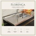Ver imagem 7 de Cozinha Modulada Compacta Florença 6 Portas 1 Gaveta MDP 190cm Preta com Pia Multimóveis