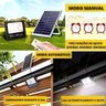 Refletor Led Holofote 300w Placa Solar Ip66 Solar Light - 3