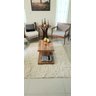 Tapete de Algodão para Sala, Quarto e Escritório - Tamanho 2,50M x 2,50M - Cor Cru Alto - 3