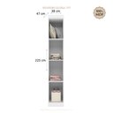 Ver imagem 4 de Guarda Roupa Modulado Ponte Aérea Quarto Infantil Bebê Eloisa 6 Portas 3 Gavetas Branco Phoenix Baby