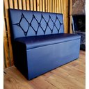 Ver imagem 3 de Poltrona Sofa Booth 1,10 Capitone a Mão Azul Marinho Sku_237