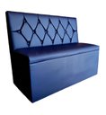 Ver imagem 1 de Poltrona Sofa Booth 1,10 Capitone a Mão Azul Marinho Sku_237