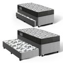 Ver imagem 1 de Cama Box com Colchão de Espuma D33 Ortobom ISO 100 + Auxiliar de Espuma Unique Solteiro 88cm