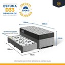 Ver imagem 6 de Cama Box com Colchão de Espuma D33 Ortobom ISO 100 + Auxiliar de Espuma Unique Solteiro 88cm