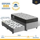 Ver mais imagens de Cama Box com Colchão de Espuma D33 Ortobom ISO 100 + Auxiliar de Espuma Unique Solteiro 88cm