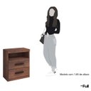 Ver imagem 5 de Kit 2 Mesas de Cabeceira Criado Compacto Quarto Cama - Café