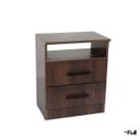 Ver imagem 6 de Kit 2 Mesas de Cabeceira Criado Compacto Quarto Cama - Café