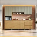 Ver imagem 1 de Cozinha 5 Peças 11 Pts 5 Gav Nesher Simone Mendes 270cm 100 Mdf