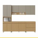 Ver imagem 2 de Cozinha 5 Peças 11 Pts 5 Gav Nesher Simone Mendes 270cm 100 Mdf