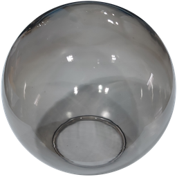 Globo Bolinha Vidro de Primeira Fumê Liso sem Colar 05x12 - 1