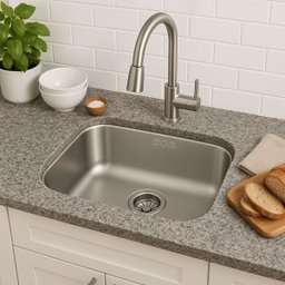 Cuba Cozinha Aço Inox Escovado N3 40x34x17cm Pia Funda 304 - 1