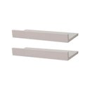 Ver imagem 2 de Kit 2 Prateleiras Porta Quadros 40 X 10cm Branca Suporte Invisível