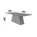 Ver imagem 3 de Conjunto: Mesa Sala Jantar Helena Tampo Madeirado 210x100cm e 8 Cadeiras Maia Cinamomo - Cinamomo/