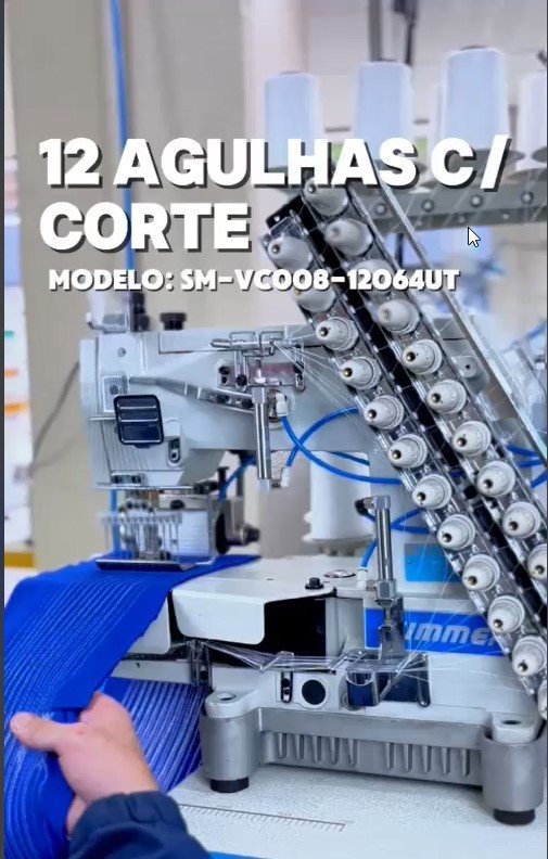 Elastiqueira / Catraca 12 Agulhas, 24 Fios,eletrônica-220v - 12